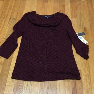 Jones New York Burgundy Top